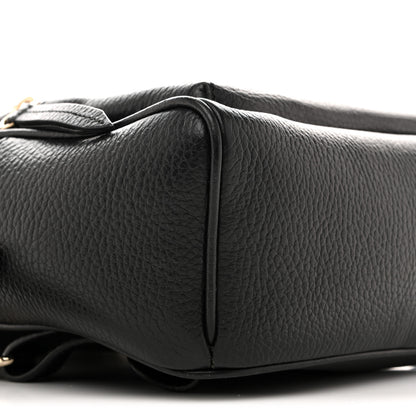Gucci Pebbled Calfskin Soho Chain Backpack Black 9 of 12
