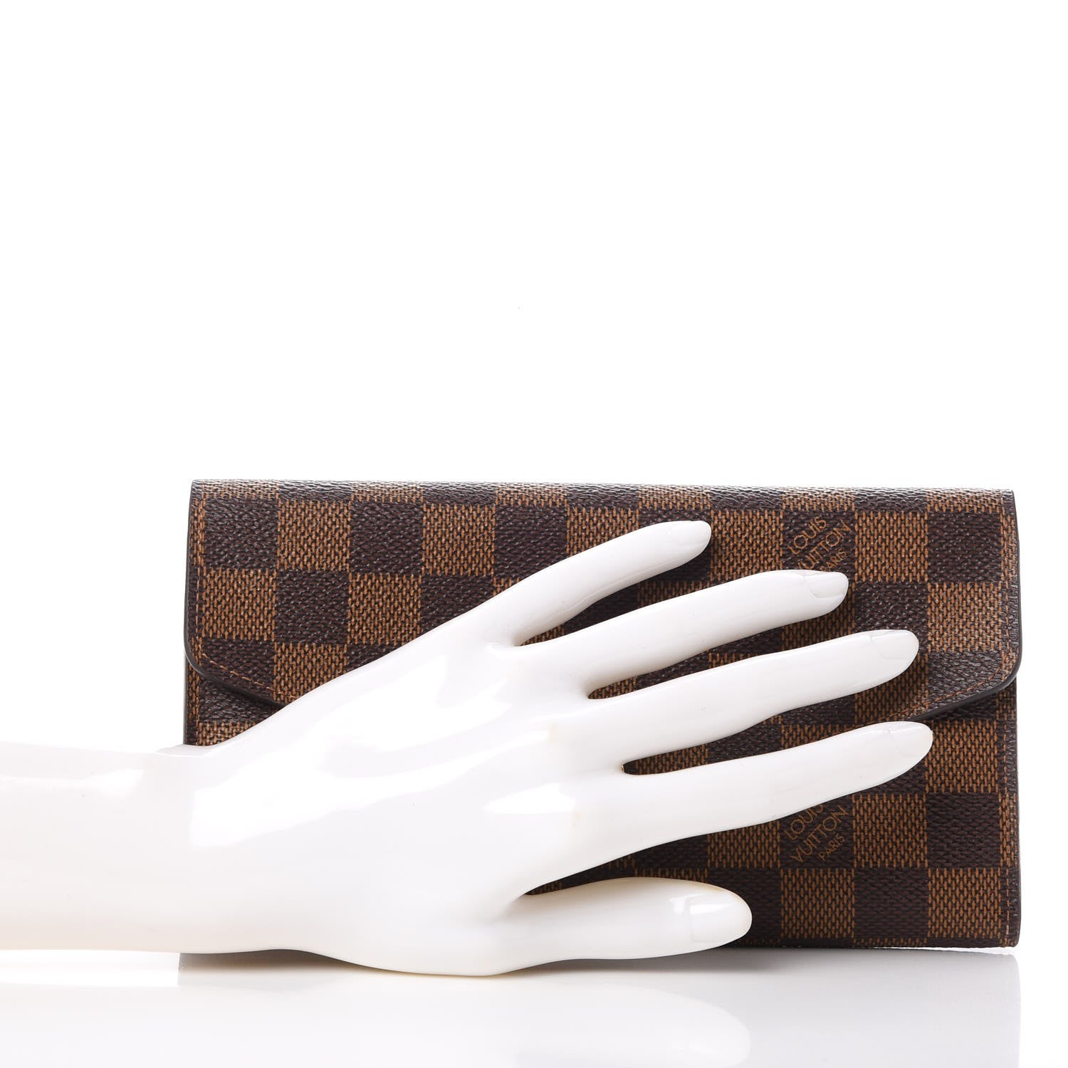 Louis Vuitton Damier Ebene Sarah Wallet NM 2 of 7