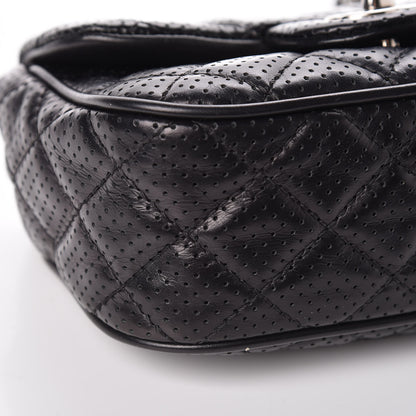 Chanel Lambskin Perforated Mini Rectangular Flap Black 8 of 9