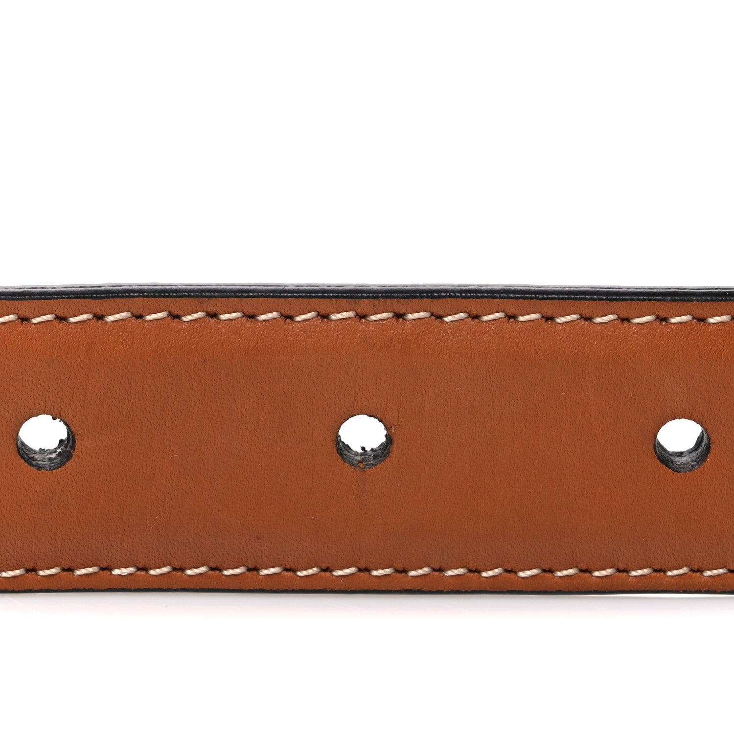 Celine Box Calfskin Medium 25mm Triomphe Belt 80 32 Tan 3 of 6