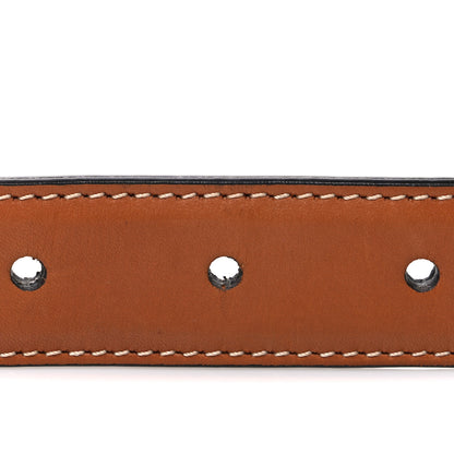Celine Box Calfskin Medium 25mm Triomphe Belt 80 32 Tan 3 of 6