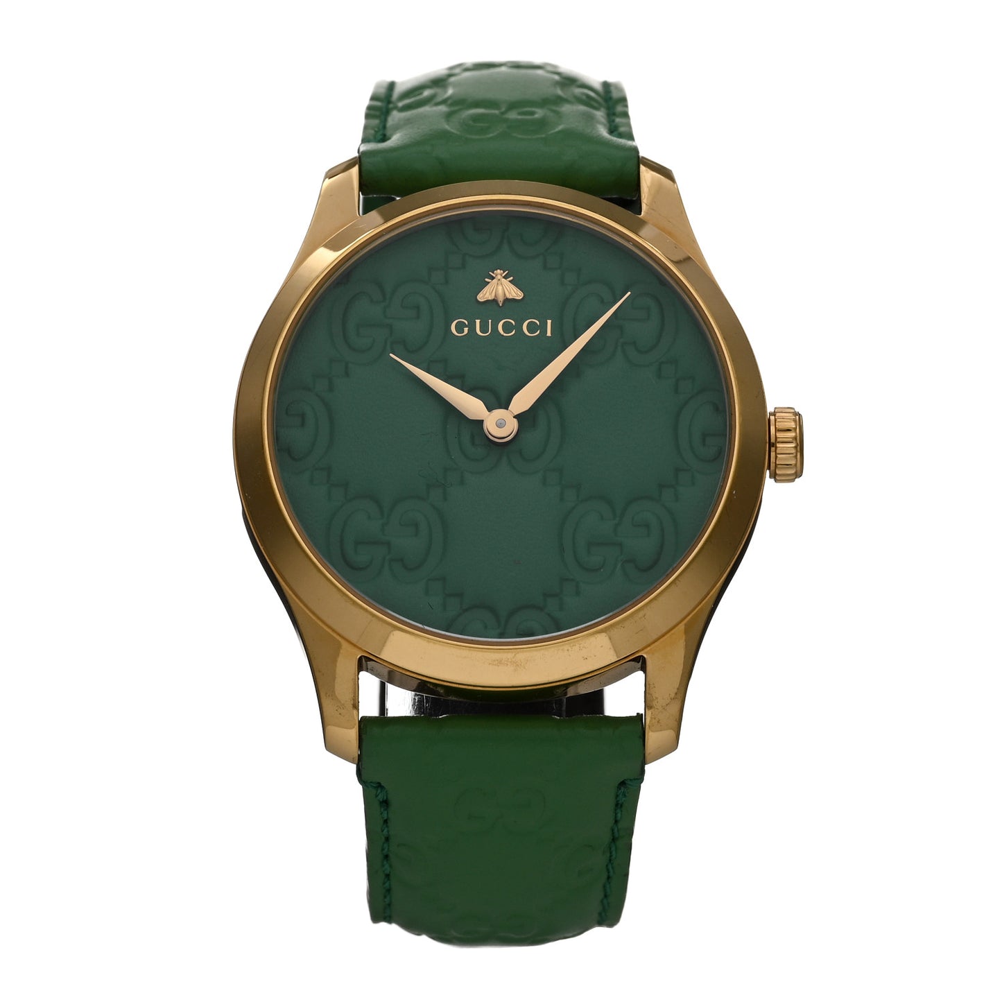 Stainless Steel Calfskin 38mm G-Timeless Quartz Watch Green