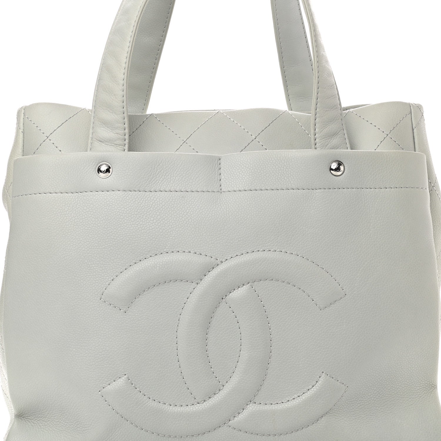Chanel Caviar Executive Cerf Shopper Tote Grey 9 of 14