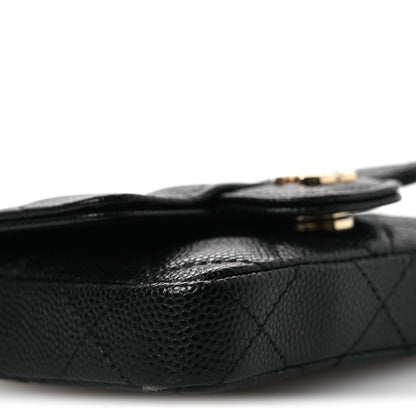 Chanel Caviar Quilted Mini Chain Belt Bag Black 10 of 14
