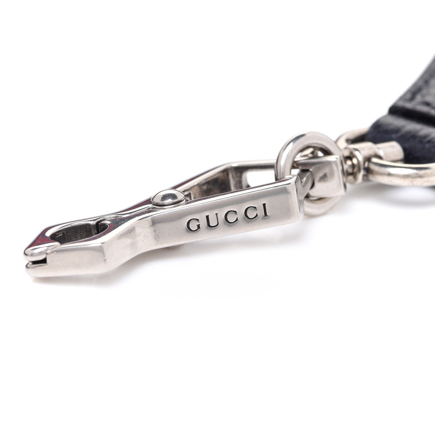 Gucci Canvas Web Shoulder Strap Navy Red 4 of 4