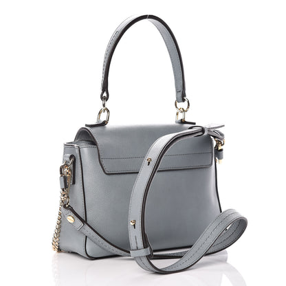 Chloe Calfskin Mini Faye Day Shoulder Bag Cloudy Blue 3 of 10