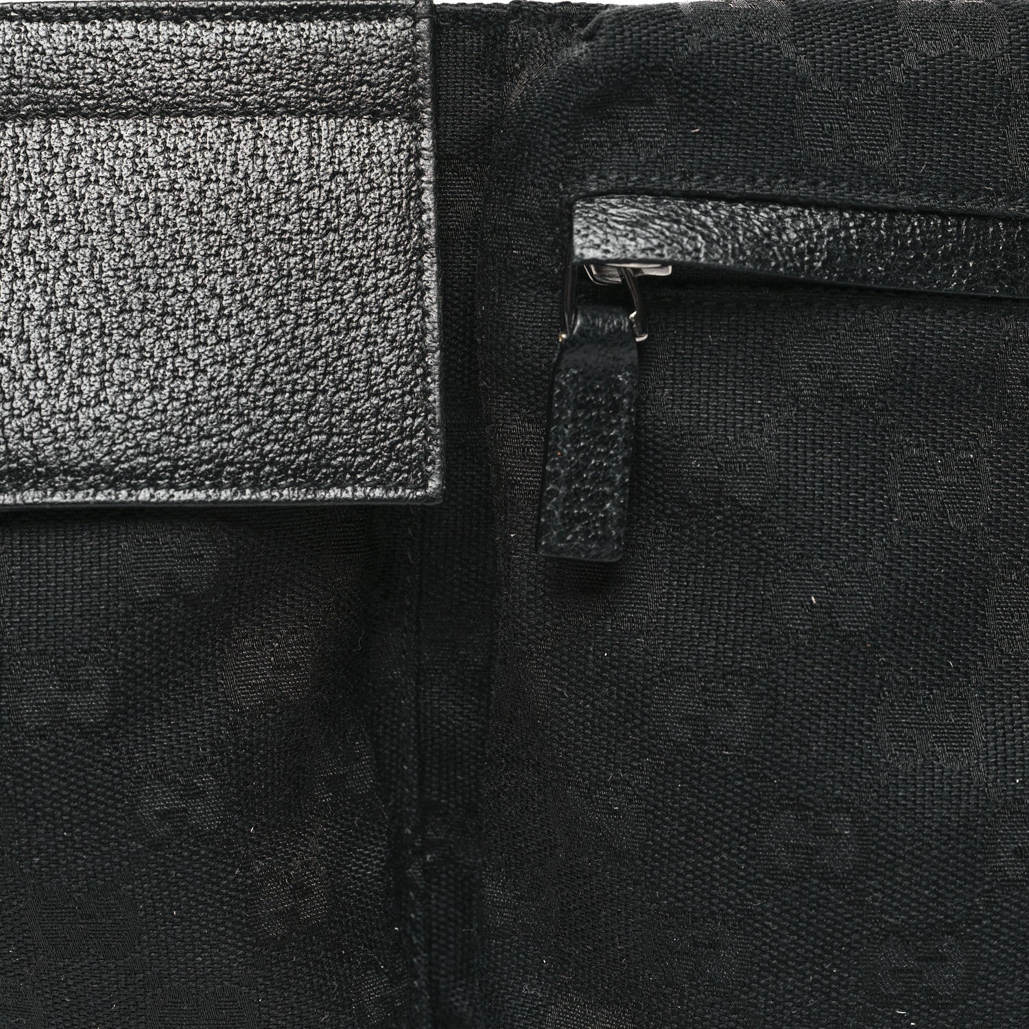 Gucci GG Monogram Double Pocket Belt Bag Black 10 of 12