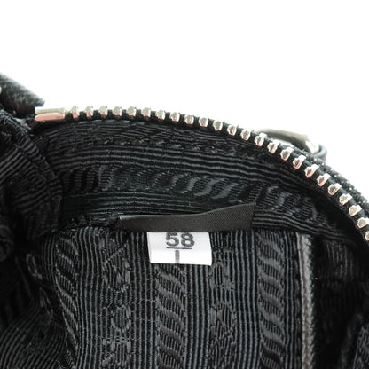 Prada Denim Studded Embellished Mini Camera Crossbody Black 8 of 8