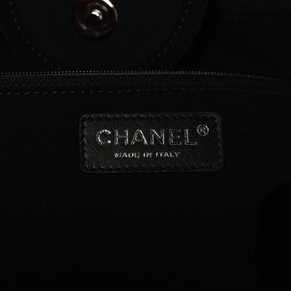 Chanel Mixed Fibers Large Deauville Tote Black 6 of 10