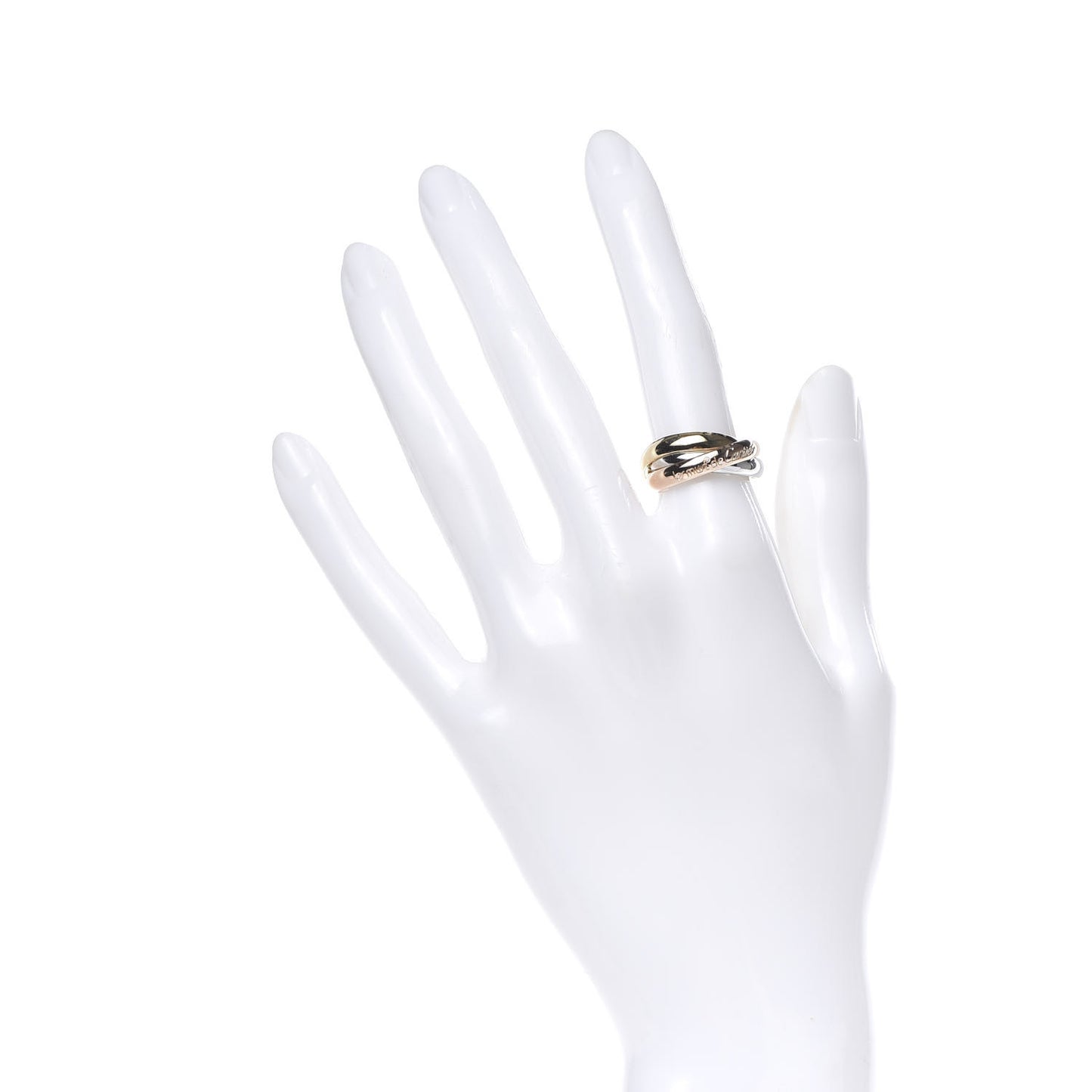 18K Pink Yellow White Gold Classic Les Must De Trinity Ring 52 6