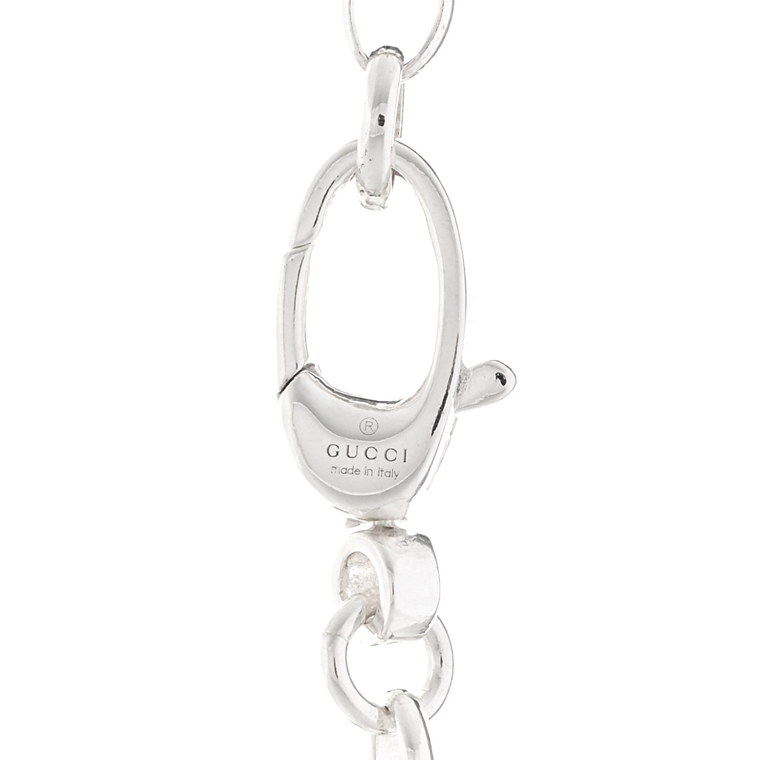 Gucci Sterling Silver Interlocking Circle GG Pendant Necklace 4 of 4