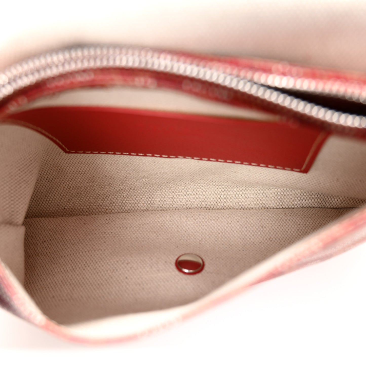 Goyardine Plumet Wallet Clutch Red