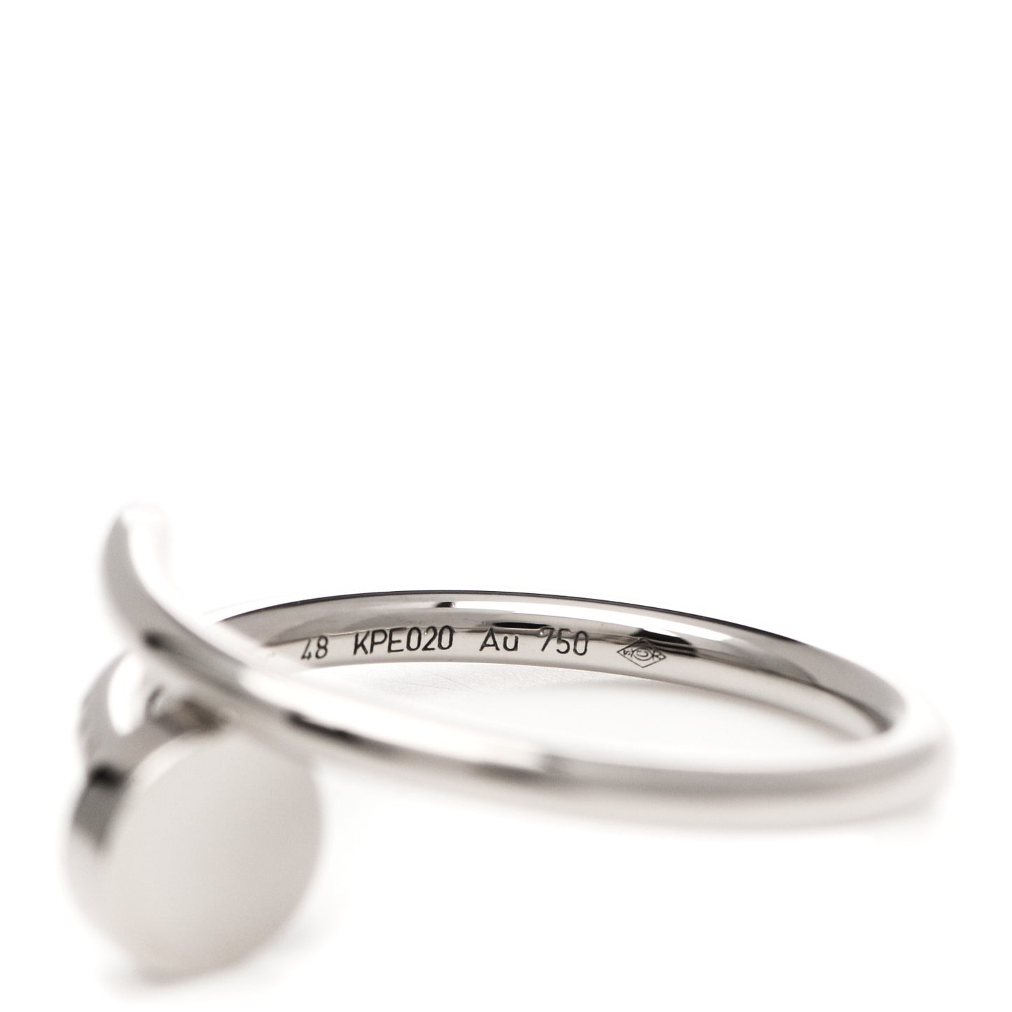 18K White Gold Small Juste Un Clou Ring 48 4.5