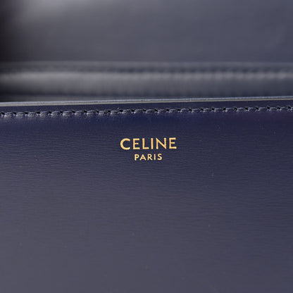 Celine Shiny Calfskin Small Triomphe Dark Blue 6 of 10