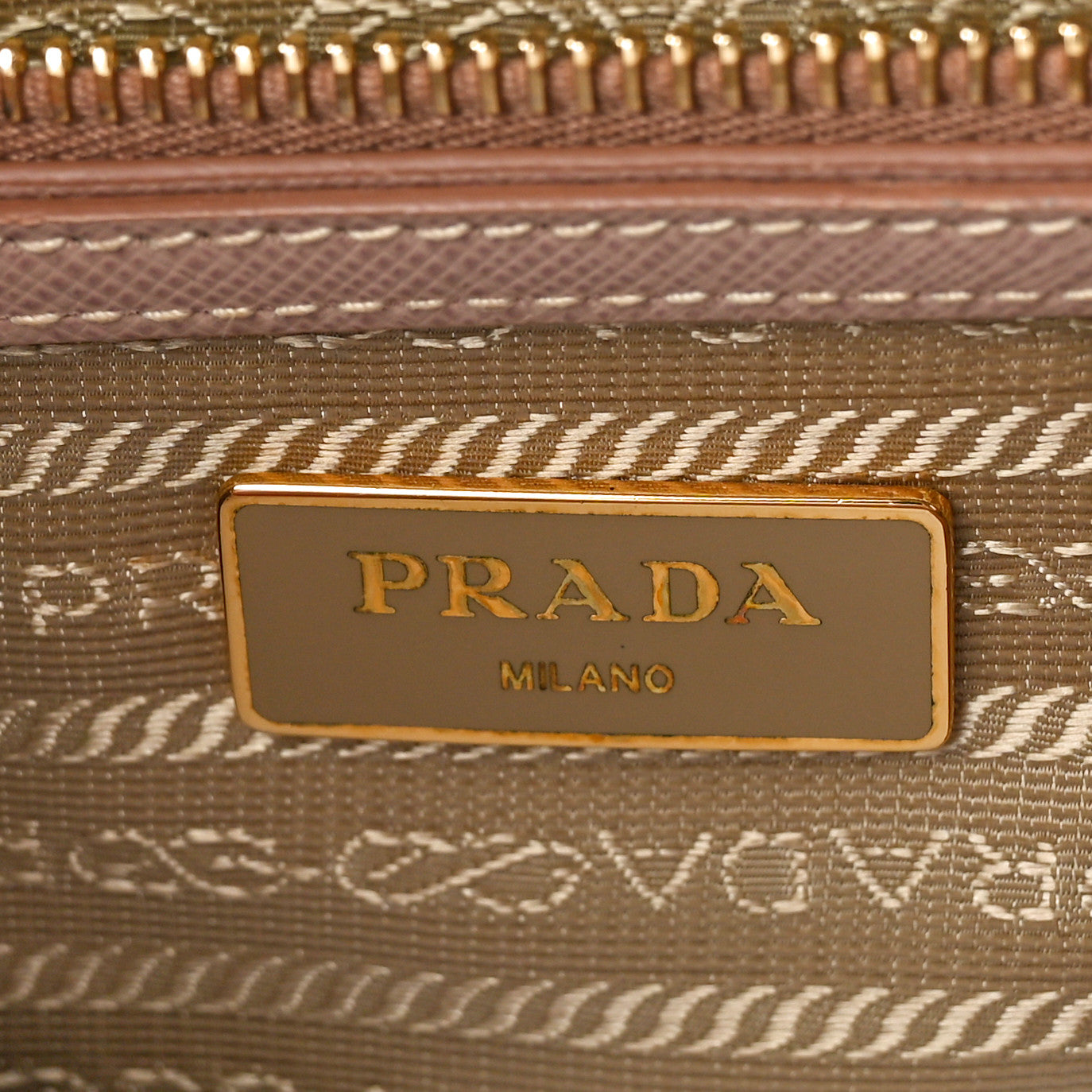 Prada Saffiano Small Galleria Double Zip Tote Cammeo 6 of 11