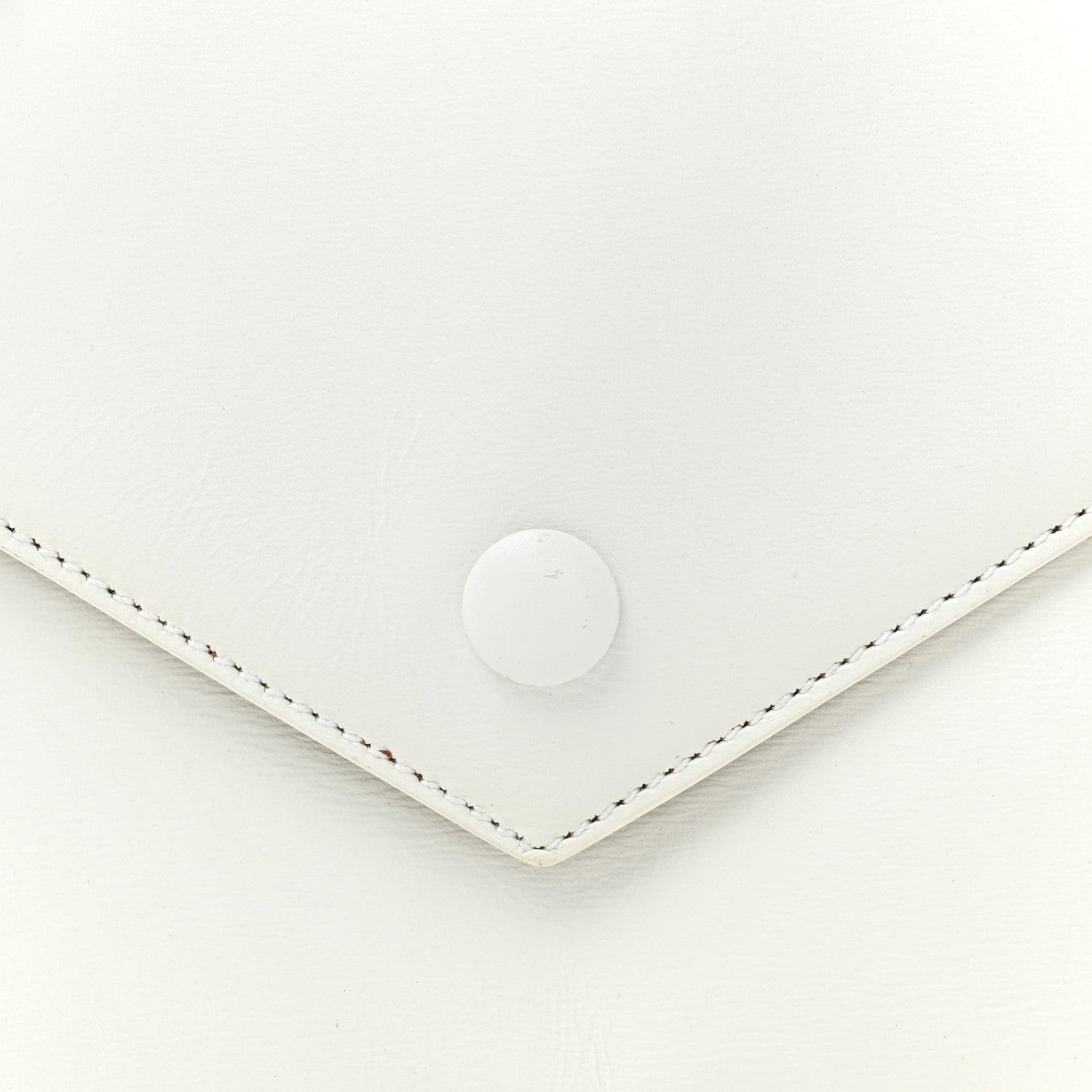 Alaia Calfskin Laser Cut Oum Double Envelope Clutch Crossbody White 8 of 21