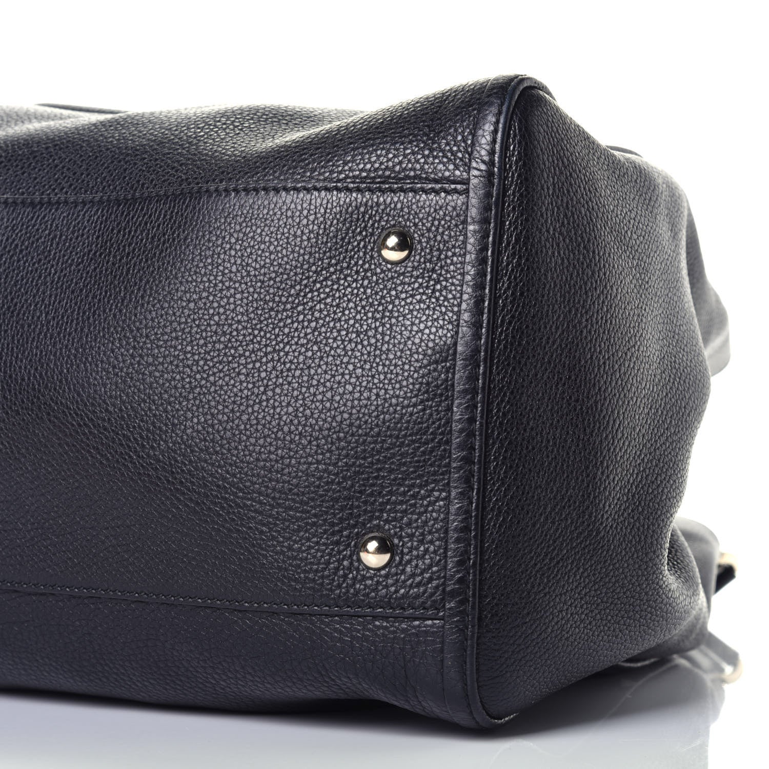 Gucci Pebbled Calfskin Large Soho Shoulder Bag Black 9 of 9