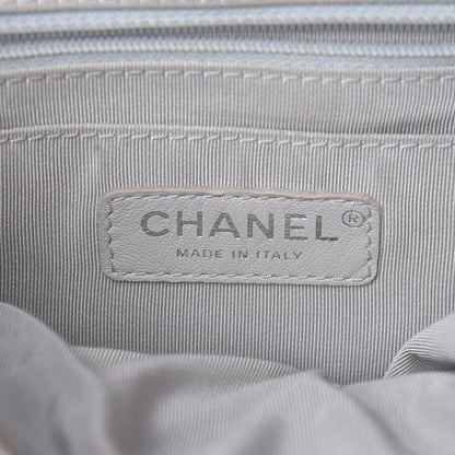Chanel Metallic Calfskin Chevron Quilted Small Urban Spirit Backpack Silver 9 of 15