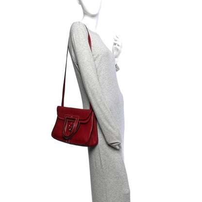 Hermes Taurillon Clemence Halzan 31 GM Rouge H 2 of 13