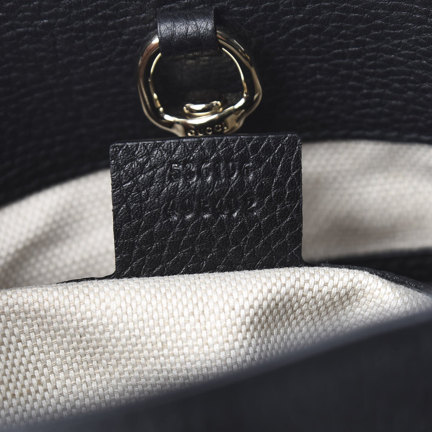 Pebbled Calfskin Medium Soho Chain Shoulder Bag Black