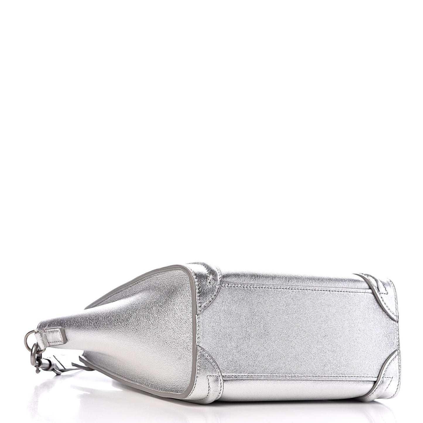 Laminated Lambskin Nano Luggage Silver