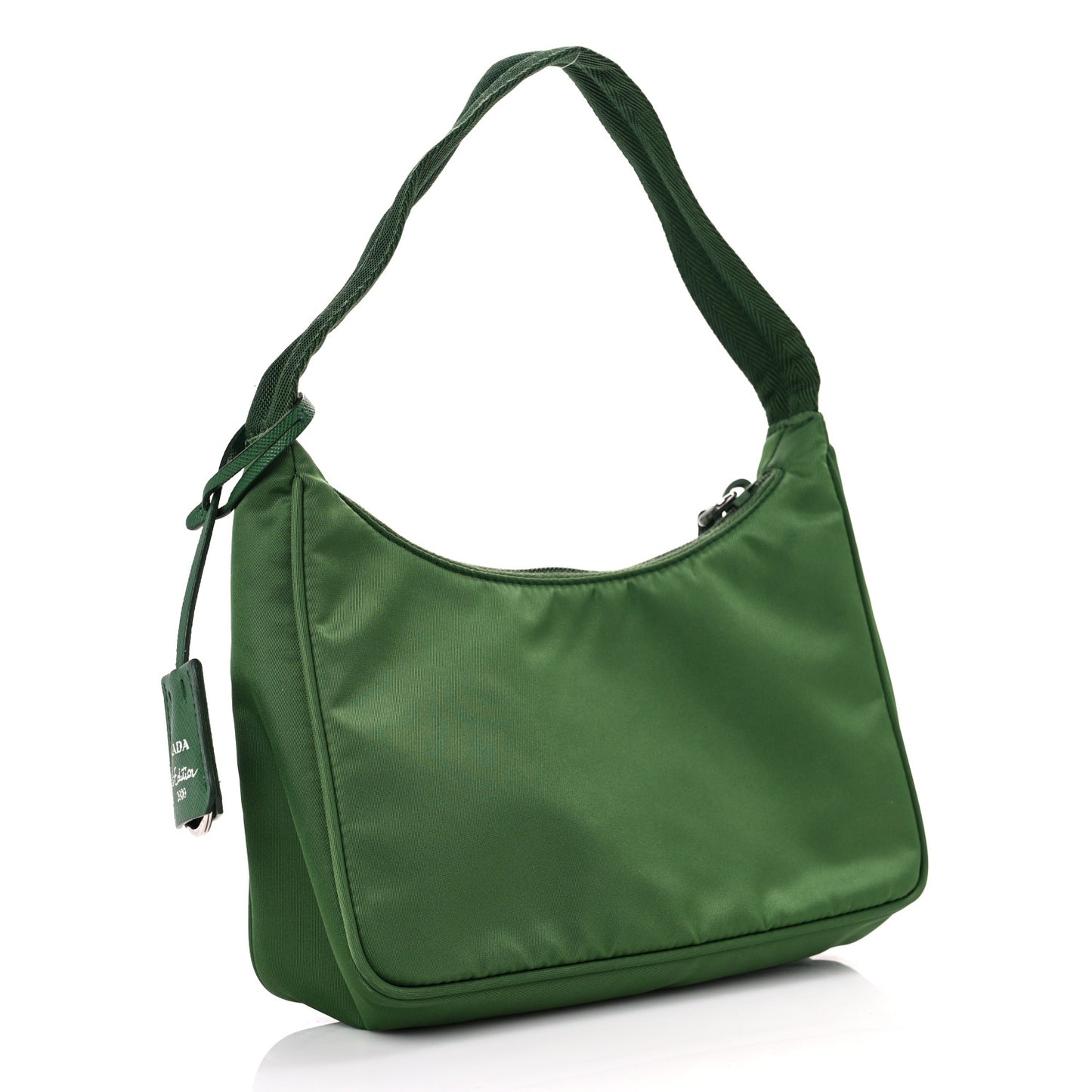 Tessuto Nylon Mini Re-Edition 2000 Bag Emerald Green