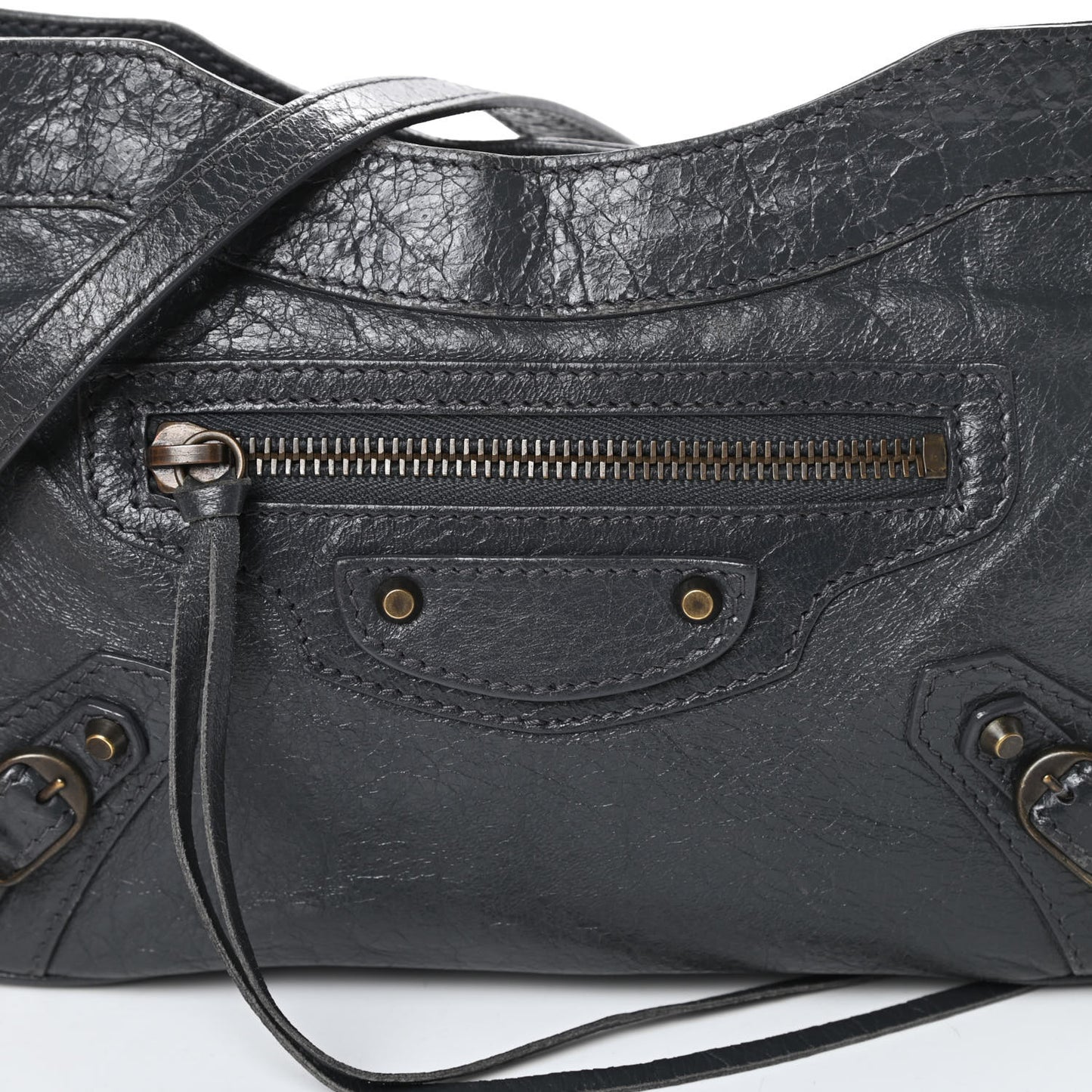 Agneau Classic Hardware Hip Gris Fossile