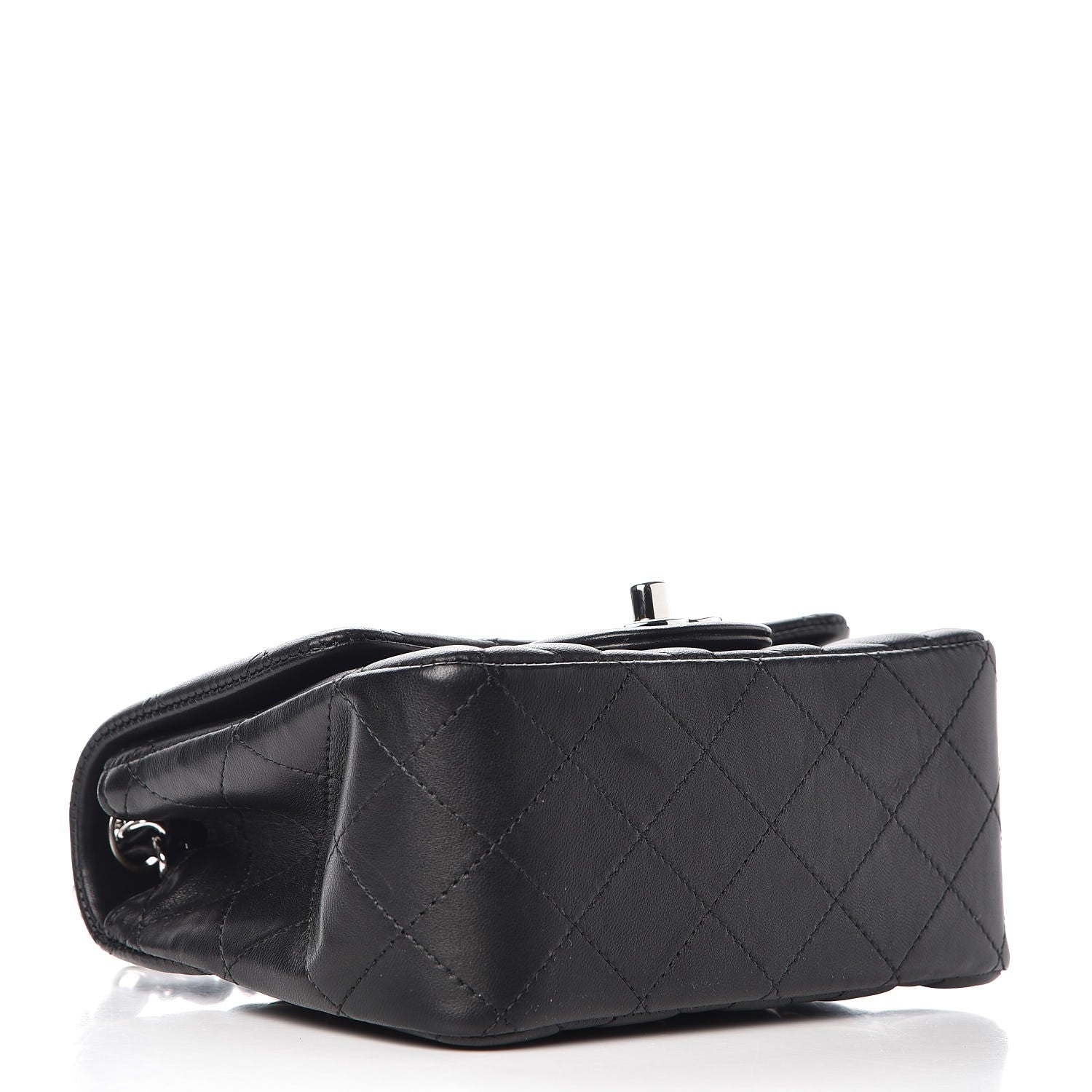 Chanel Lambskin Quilted Mini Square Flap Black 4 of 9