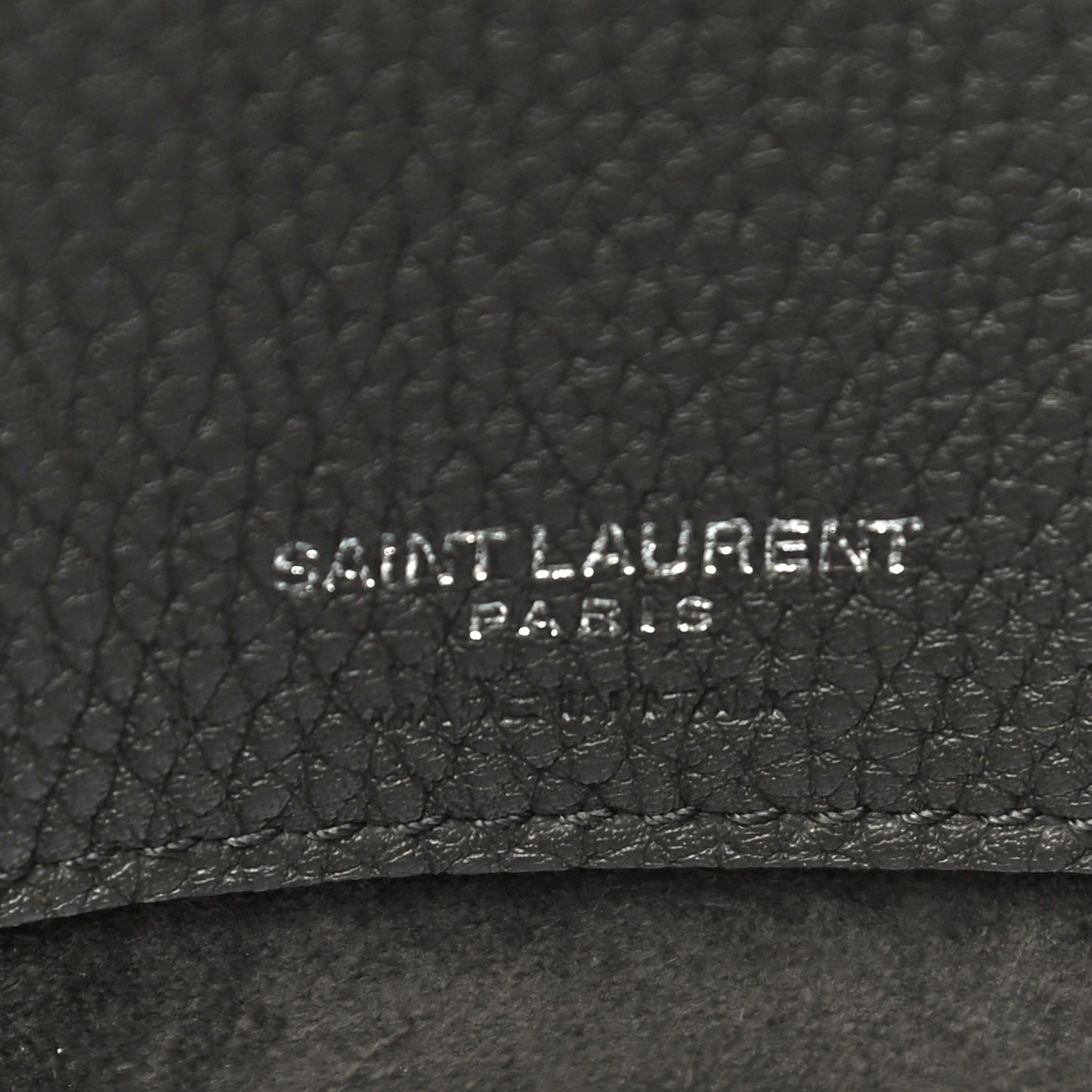 Grained Calfskin Baby Sac De Jour Souple Asphalt