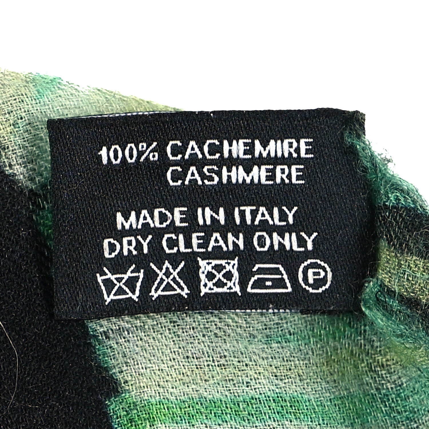 Chanel Cashmere CC Logo Shawl Black Multicolor 4 of 4