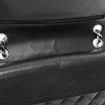 Chanel Caviar Quilted Medium Double Flap Black 11 of 14