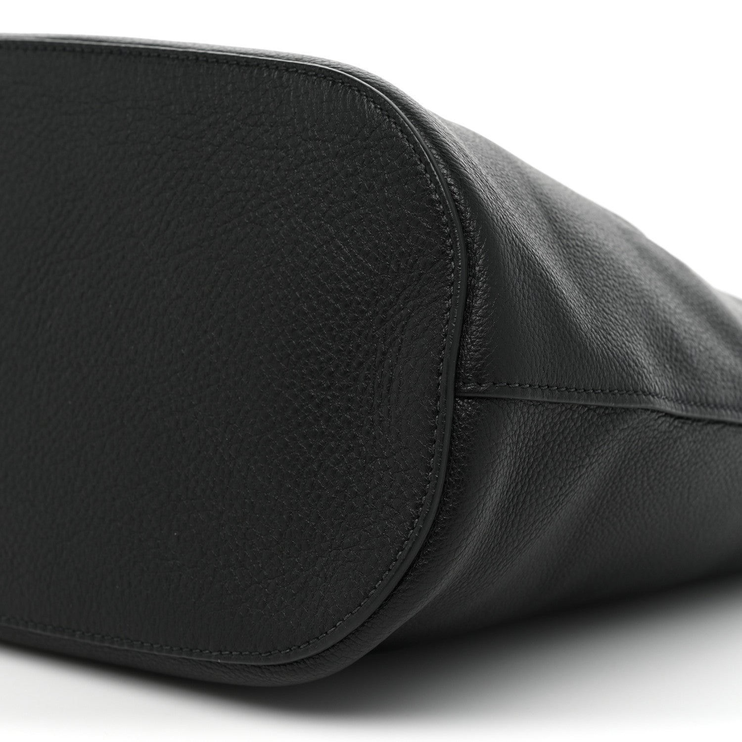 Prada Vitello Phenix Logo Hobo Black 7 of 7