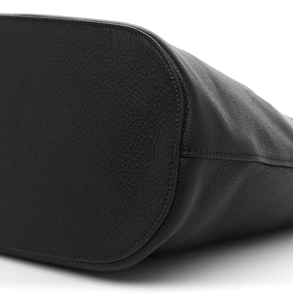 Prada Vitello Phenix Logo Hobo Black 7 of 7