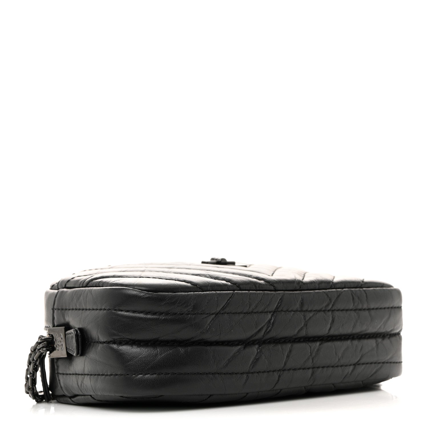 Chanel Aged Calfskin Chevron Mini Reissue Camera Case So Black 4 of 9