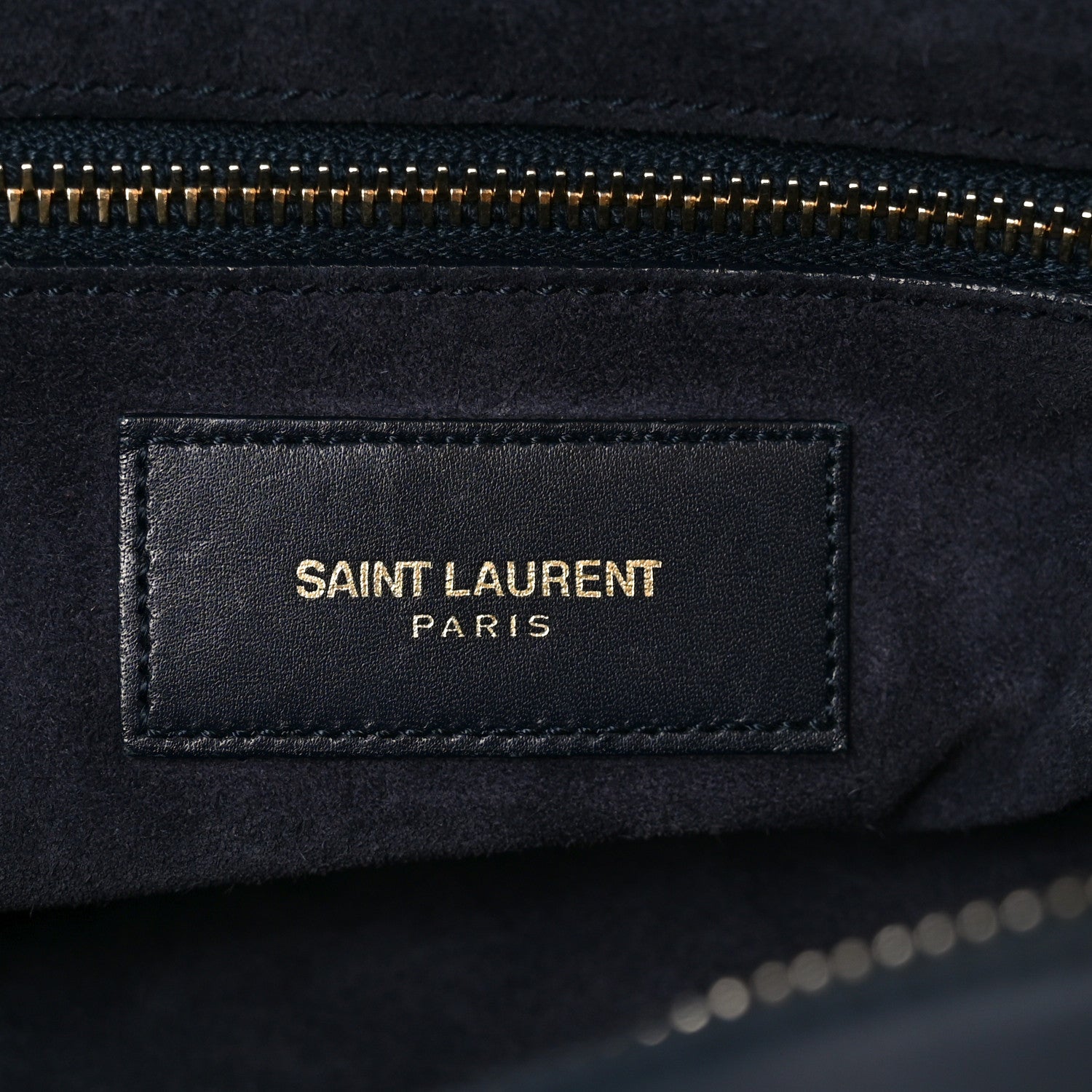 Saint Laurent Calfskin Classic Duffle 6 Marine 5 of 9