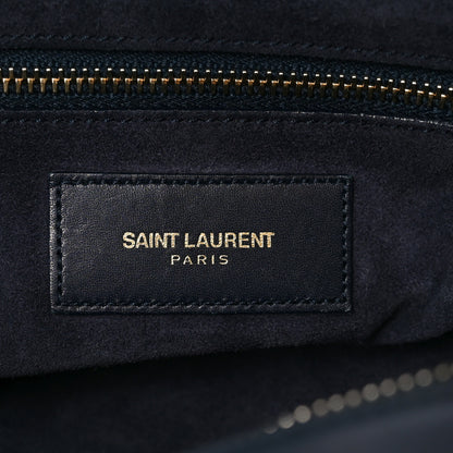 Saint Laurent Calfskin Classic Duffle 6 Marine 5 of 9