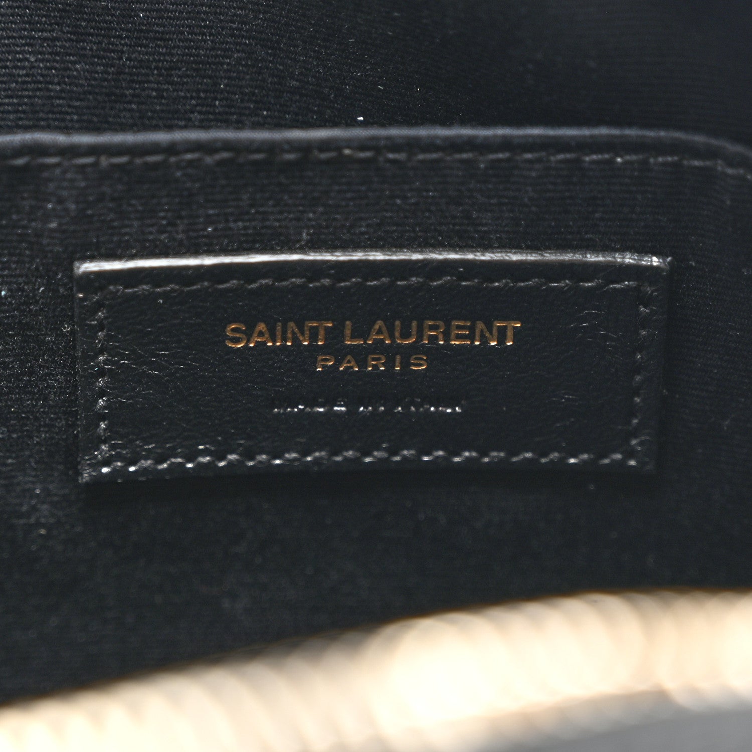 Saint Laurent Tweed Calfskin Monogram Lou Camera Bag Black 5 of 9