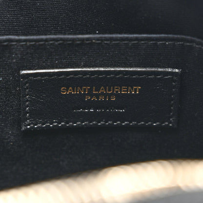 Saint Laurent Tweed Calfskin Monogram Lou Camera Bag Black 5 of 9