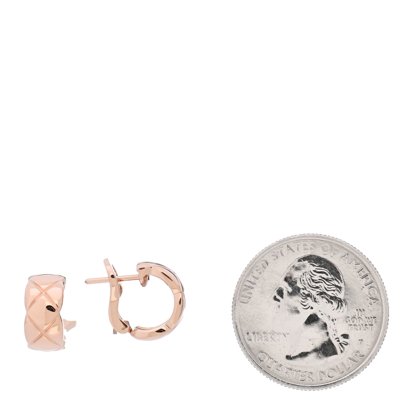 18K Beige Gold Coco Crush Hoop Earrings