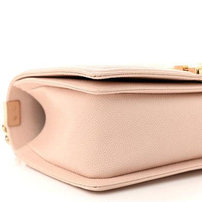 Chanel Caviar Chevron Quilted Medium Boy Flap Nude 9 of 11