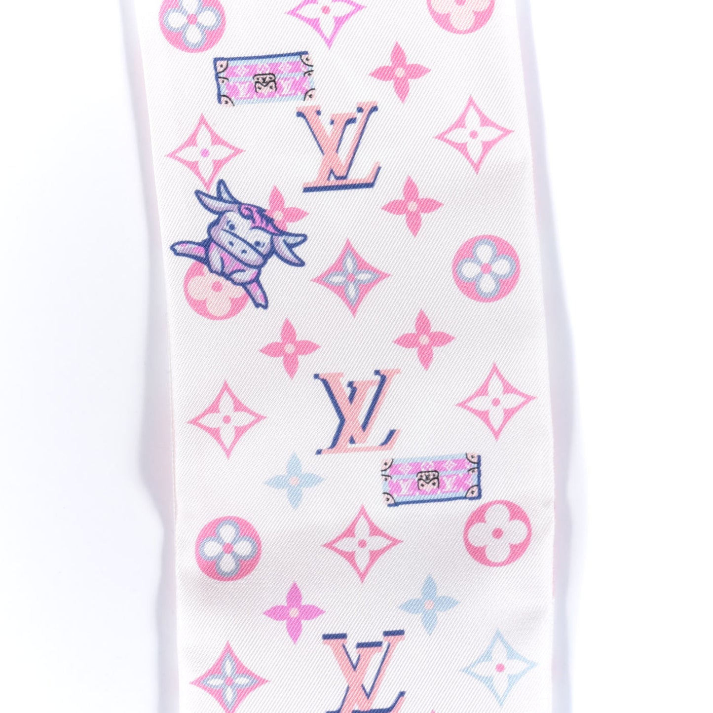 Silk Monogram Rodeo Bandeau Rose