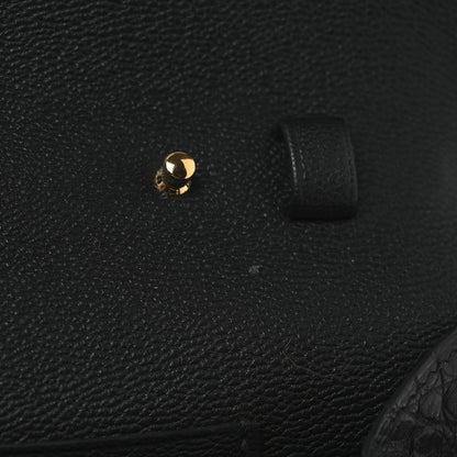 Hermes Matte Alligator Kelly Wallet To Go Black 12 of 12