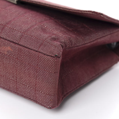 Chanel Canvas Chocolate Bar Reissue Single Flap Dark Red 6 of 15