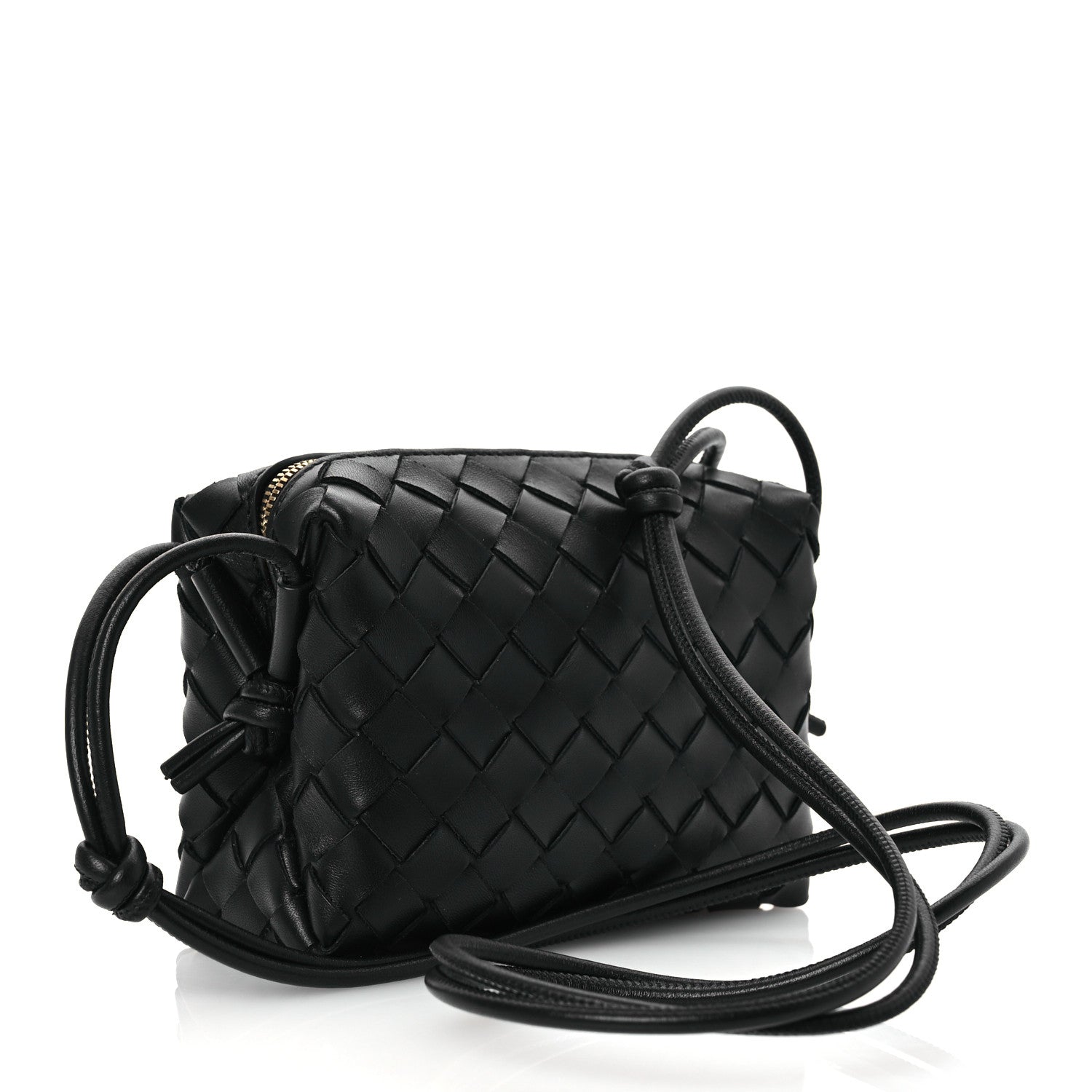 Bottega Veneta Nappa Intrecciato Mini Loop Camera Bag Black 3 of 10