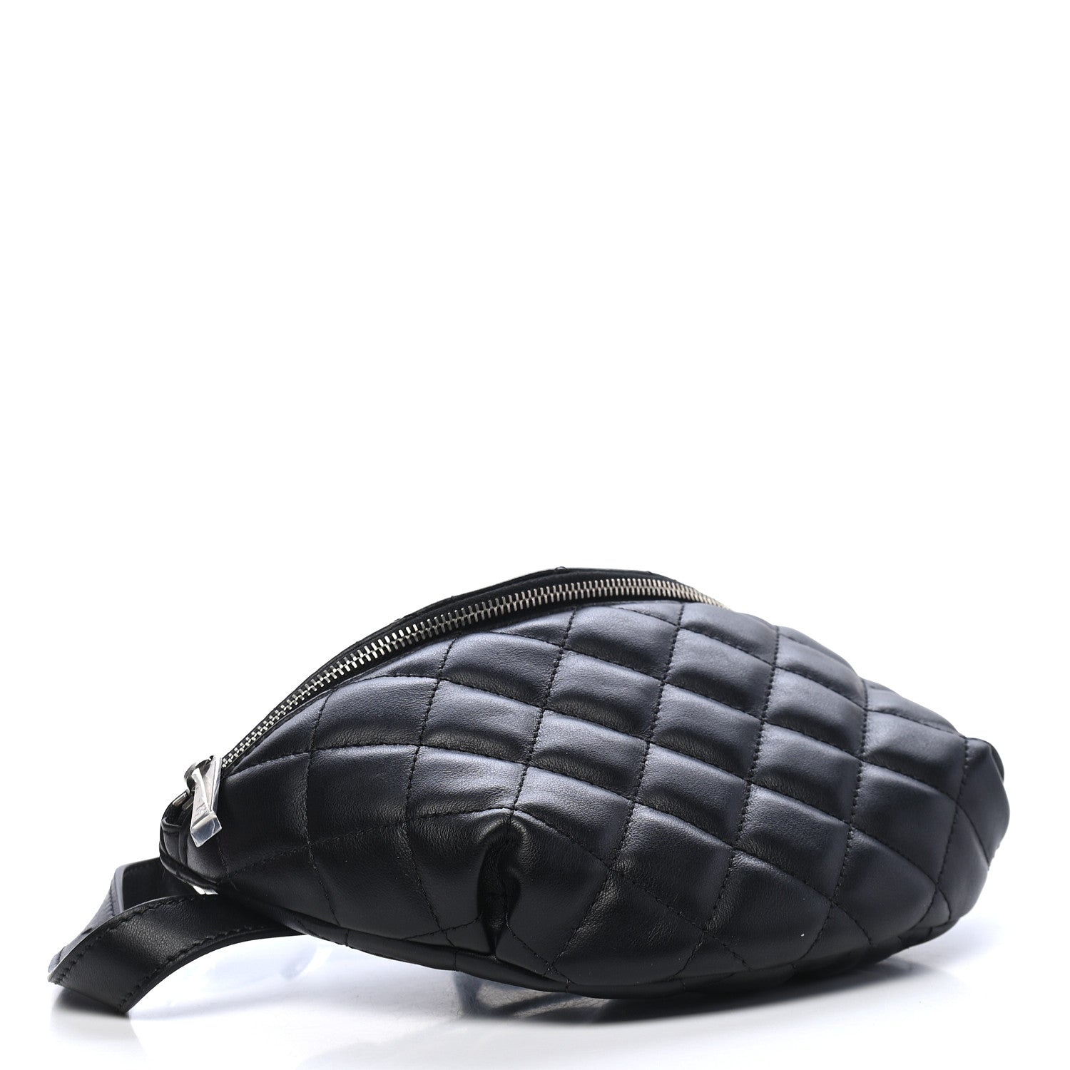 Chanel Lambskin Quilted Waist Belt Bag Black 3 of 8