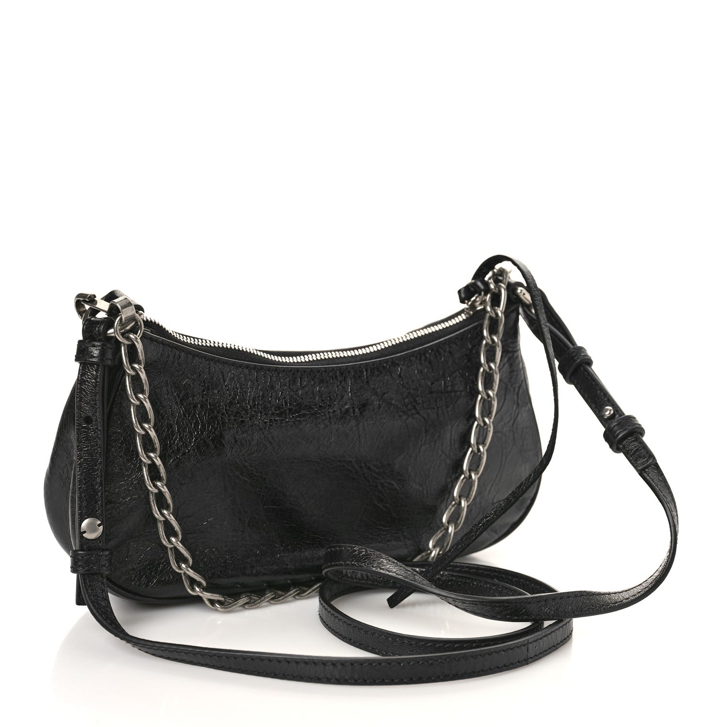 Agneau Arena Le Cagole Mini Purse With Chain Black