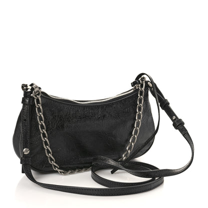 Balenciaga Agneau Arena Le Cagole Mini Purse With Chain Black 3 of 8