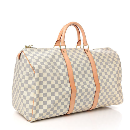 Louis Vuitton Damier Azur Keepall 50 2 of 9