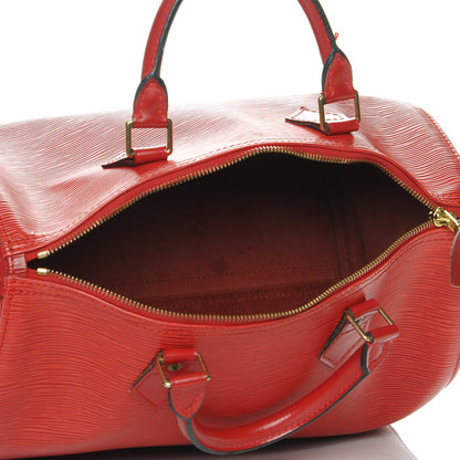 Louis Vuitton Epi Speedy 30 Rouge 5 of 13