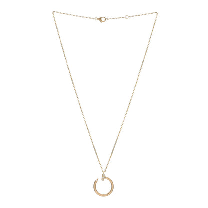 Cartier 18K Yellow Gold Diamond Juste Un Clou Pendant Necklace 2 of 5